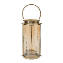 Load image into Gallery viewer, Gold Glass Lantern