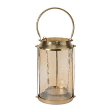 Load image into Gallery viewer, Gold Glass Lantern