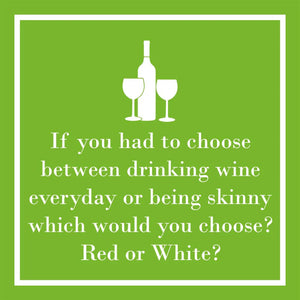 Red or White Napkin