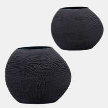 Load image into Gallery viewer, Black Textured Vase