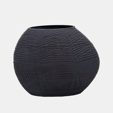 Load image into Gallery viewer, Black Textured Vase