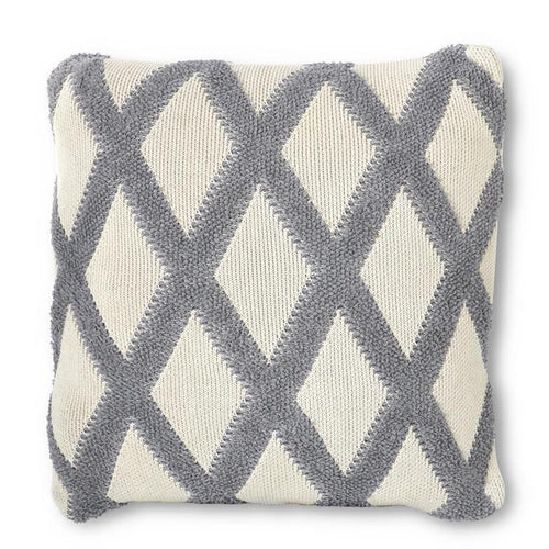 Gray Criss-Cross Pillow