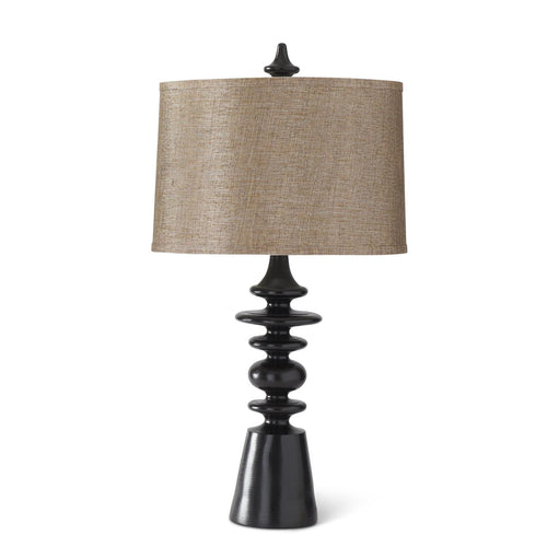 Black Resin Lamp