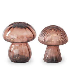 Glass LED Mushroom