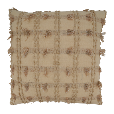 Fringe Striped Pillow