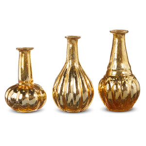 Gold Mercury Vase Set