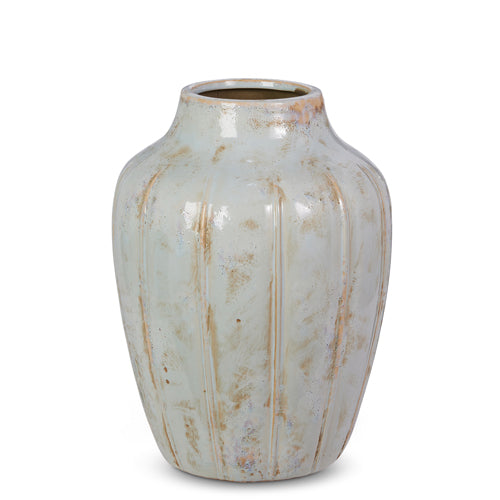 Blue Whitewash Vase