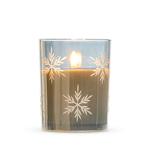 Load image into Gallery viewer, Glass Snowflake Candle