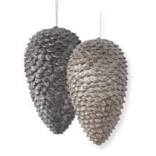 Load image into Gallery viewer, Glitter Pinecone Ornament