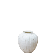 Load image into Gallery viewer, White Etched Ceramic Vase