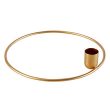 Load image into Gallery viewer, Gold Round Candleholder