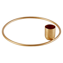 Load image into Gallery viewer, Gold Round Candleholder