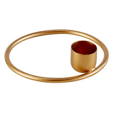 Load image into Gallery viewer, Gold Round Candleholder
