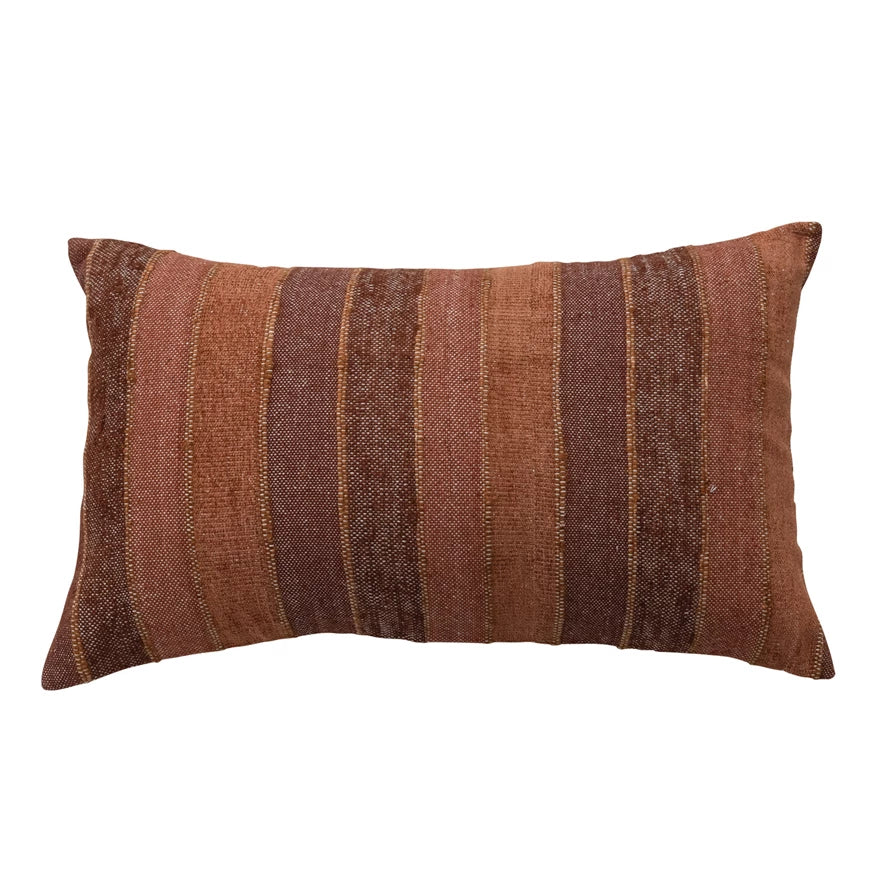 Woven Blend Strip Pillow