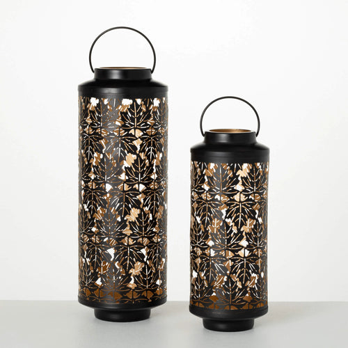 Metal Leaf Lantern