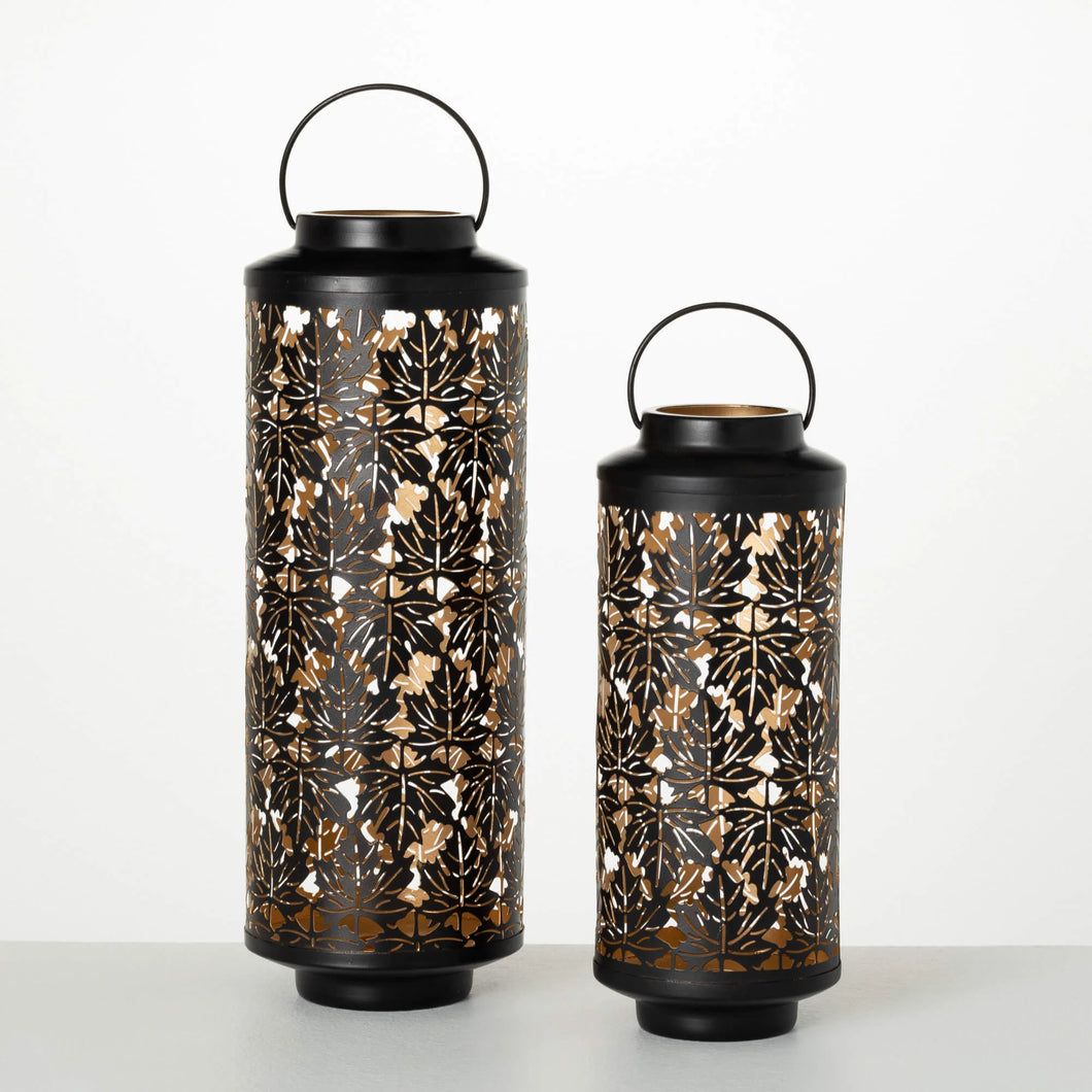 Metal Leaf Lantern