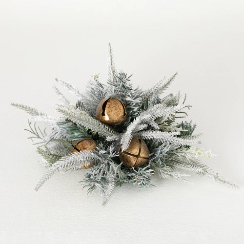 Flocked Pine Bell Orb