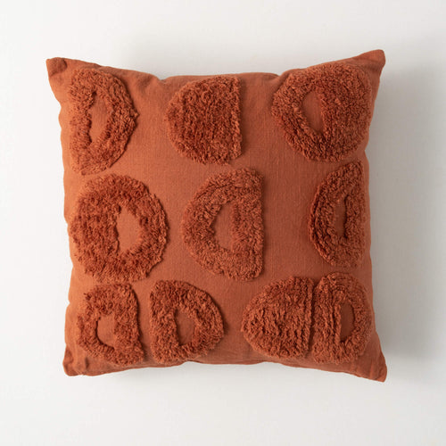 Terracotta Tufted Pillow