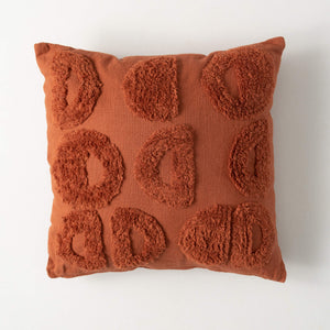 Terracotta Tufted Pillow