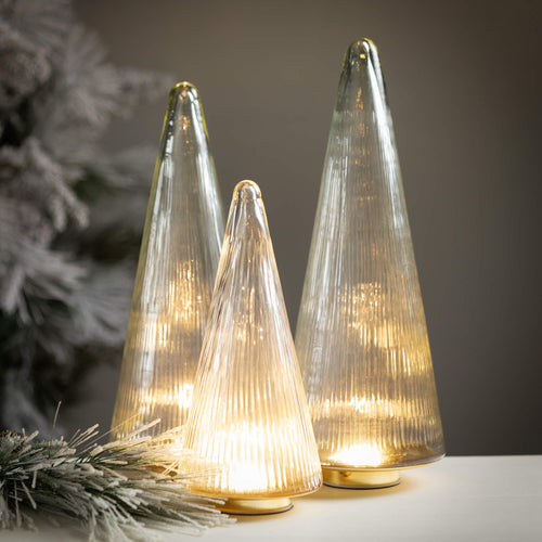 Clear Led Cone Tree