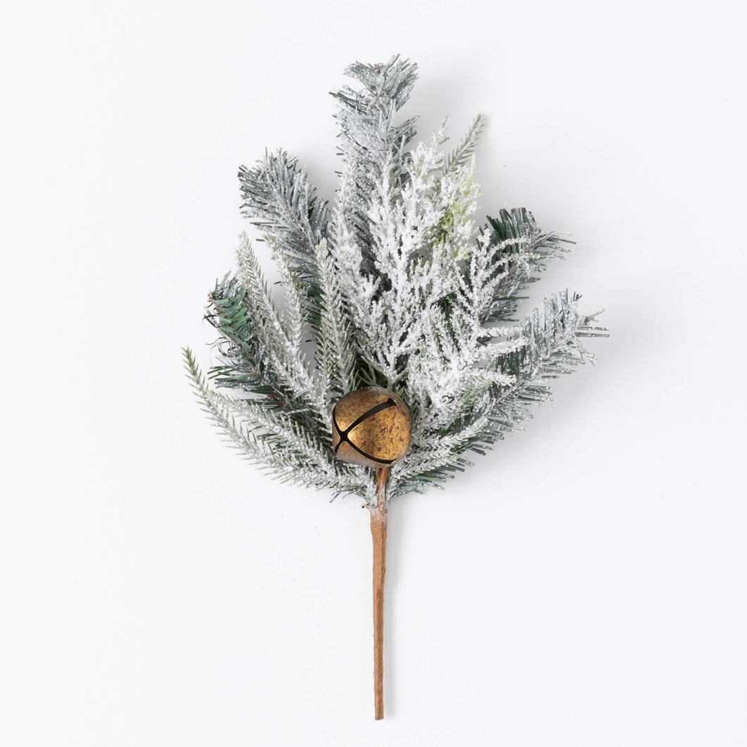 Flocked Pine Bell Pick