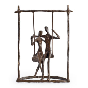 Couple on Swing Sculpture