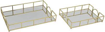 Gold Mirror Tray