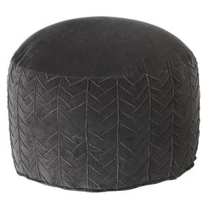 Grey Arrow Pouf