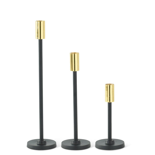 Gold & Black Taper Set