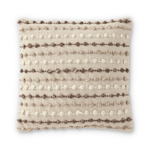 Tan Woven Pillow