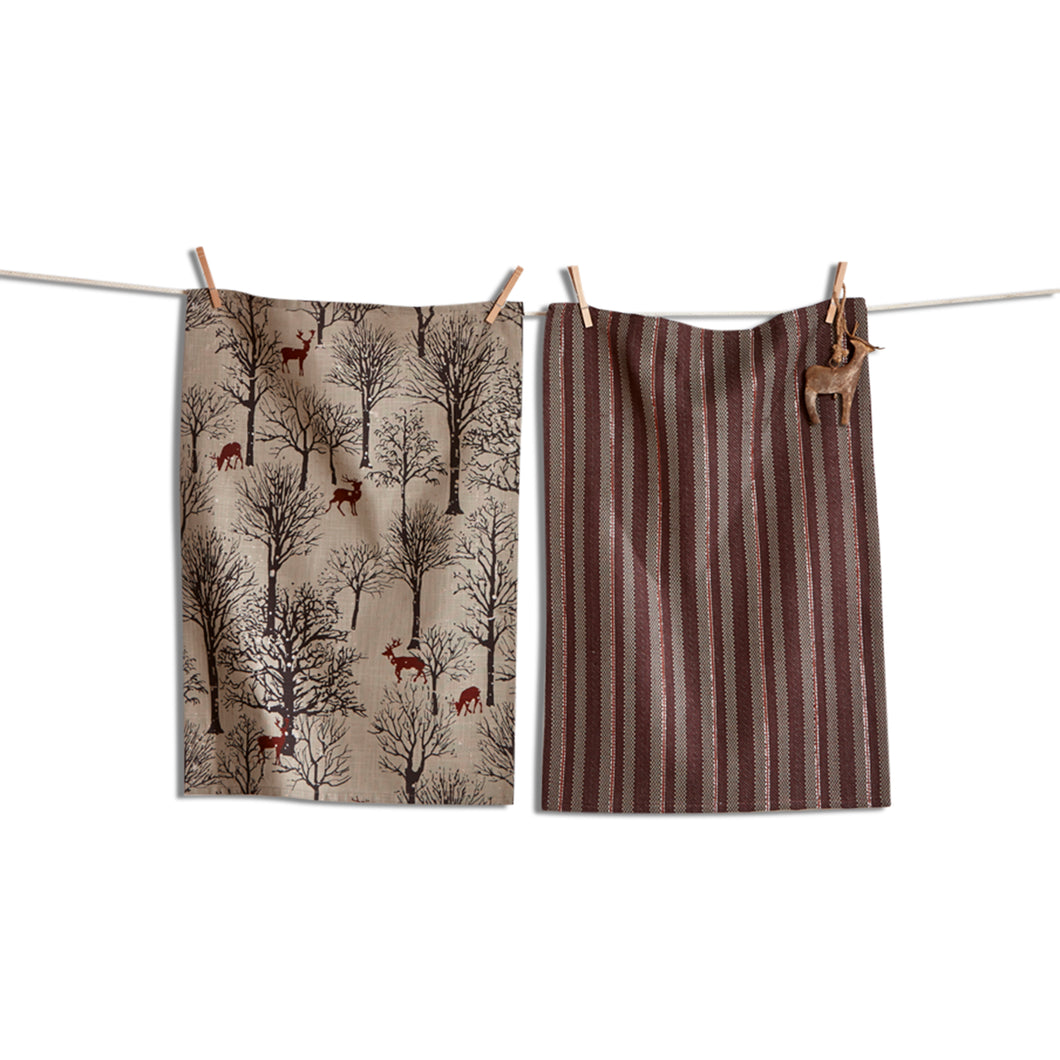 Evergreen Deer Towel