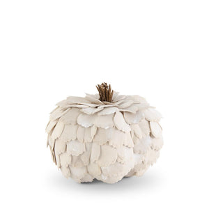 Scalloped Wood Pumpkin