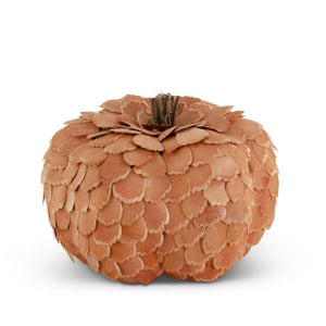 Scalloped Wood Pumpkin