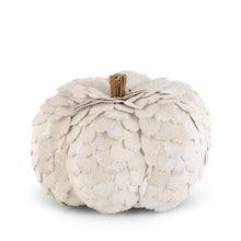 Load image into Gallery viewer, Scalloped Wood Pumpkin