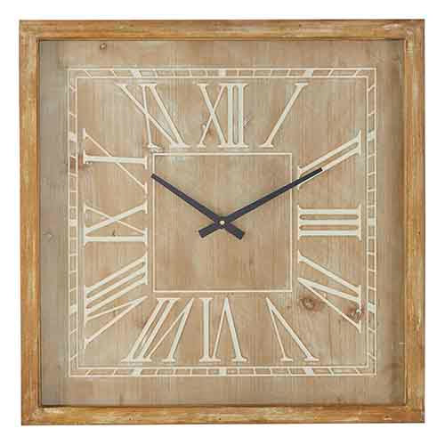 Square Wood Clock