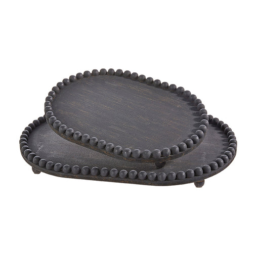 Black Beaded Tray
