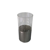 Glass Silver Vase