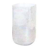 Iridescent White Vase