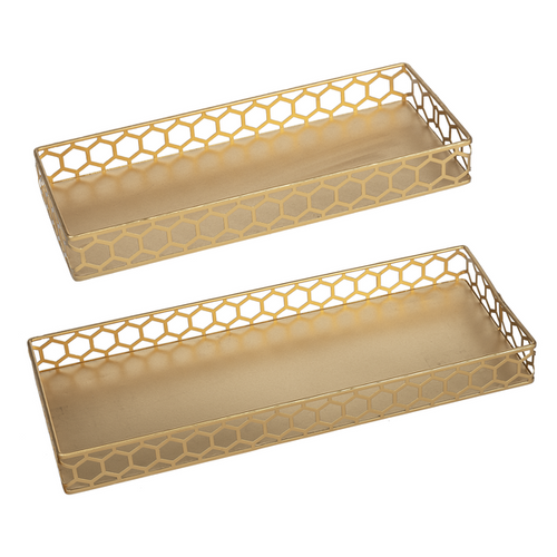 Gold Honeycomb Tray
