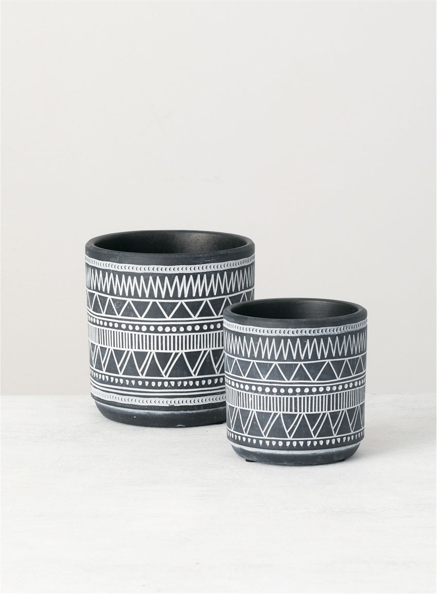 tribal planter pot Tribal Flower Pot – Indigo Bungalow