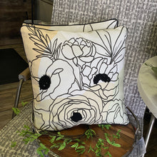 Load image into Gallery viewer, Floral Line Pillow